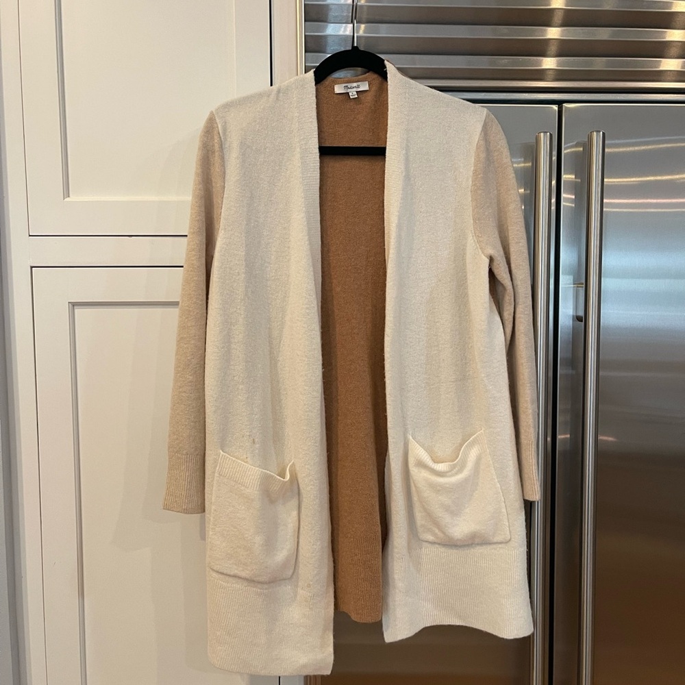 Madewell Color-block Cardigan Size Small